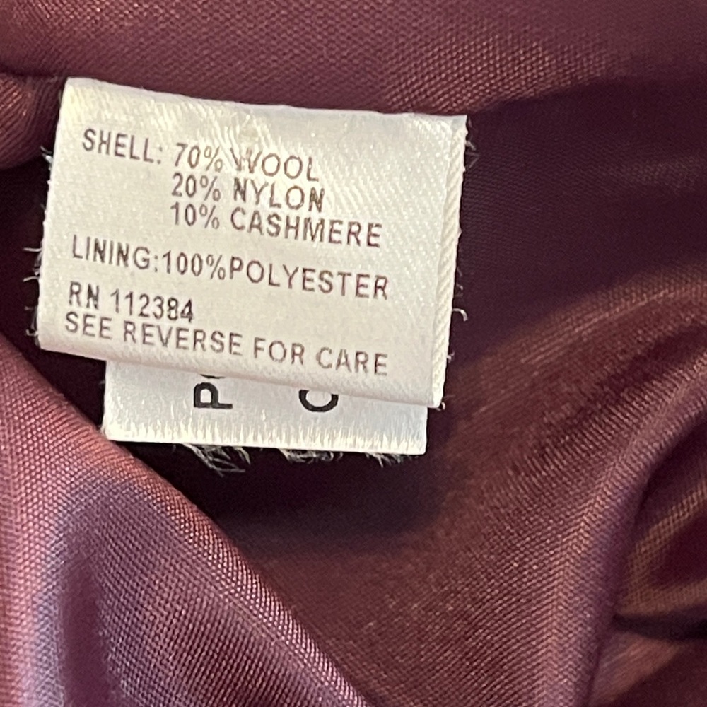 Calvin Klein Wool - Cashmere Blend Coat - Picture 4 of 16